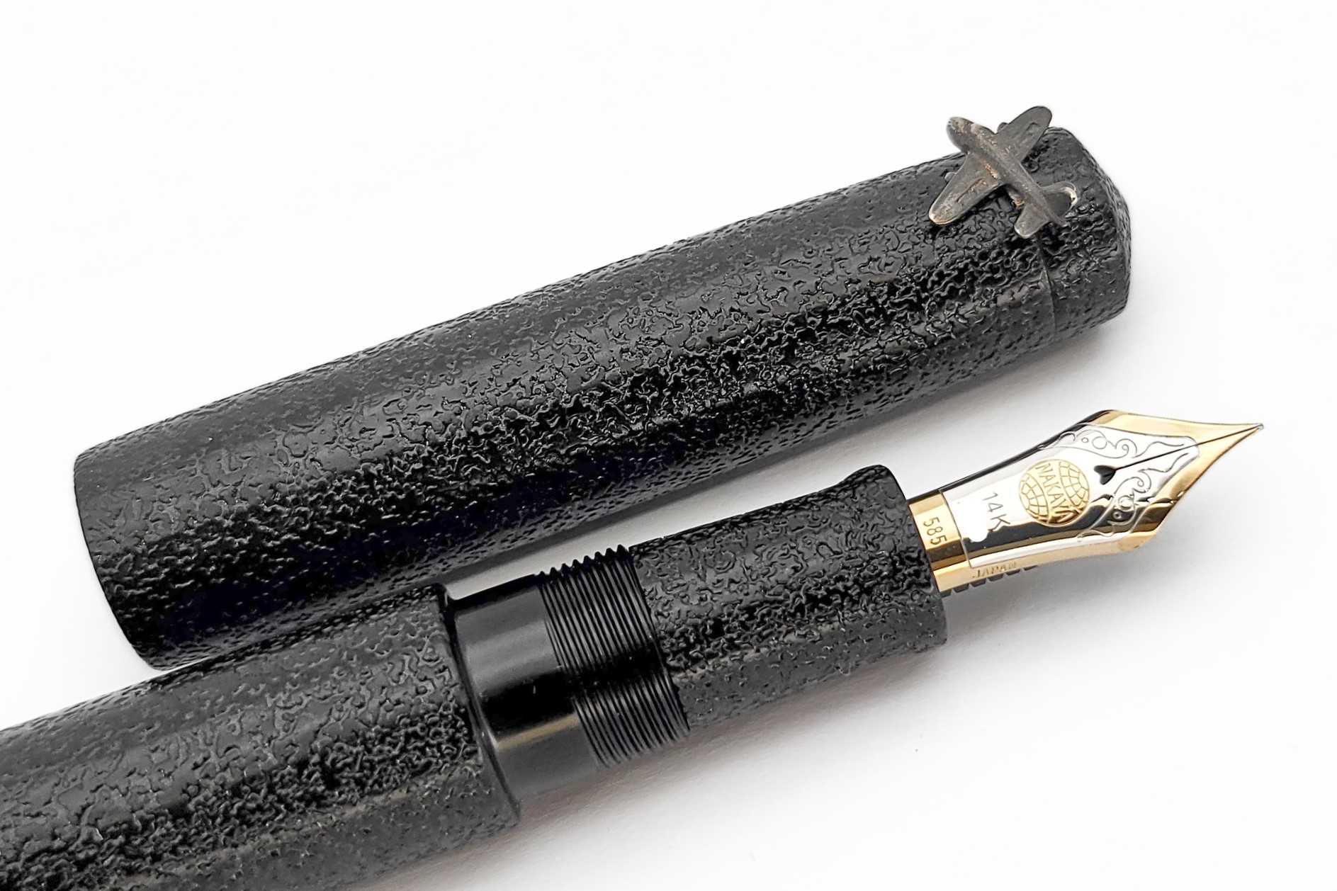 NakayaPiccoloLongWriterIshimeKanshitsuBlackFPwithAeroplaneStopper_F